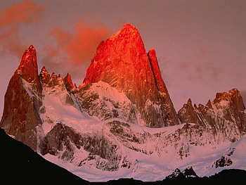Nature, Rock, Mountain, Vertex, Top, Evening, Argentina, Patagonia HD wallpaper