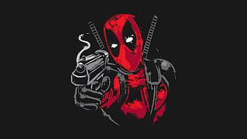 Deadpool Minimalism , deadpool, superheroes, artwork, minimalism HD wallpaper