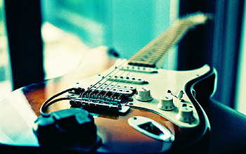 Guitar, lomo, style, old HD wallpaper