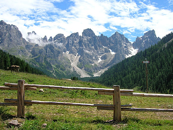Val Venegia, montano, trentino, landscape, paesaggio, mountain hut, montagna, mountain, liver, malga, fegatelli HD wallpaper