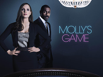Mollys Game 2017 Jessica Chastain Idris Elba Poster, mollys-game, 2017-movies, movies, jessica-chastain HD wallpaper