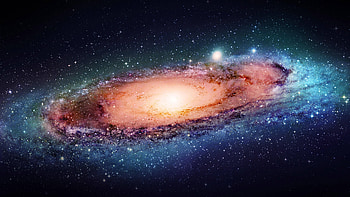 Milky Way, planets, stars, gas, space HD wallpaper