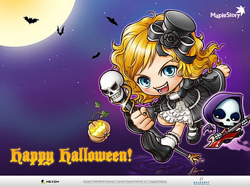 Play Time, pumpkin, halloween, skulls HD wallpaper