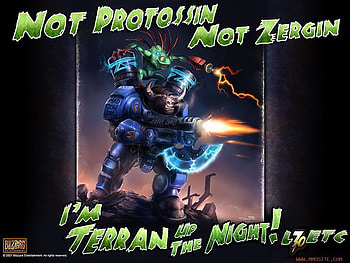 L70ETC - It's Terran, starcraft 2, terran, level 70 elite tauren chieften, wow, world of warcraft, l70etc HD wallpaper