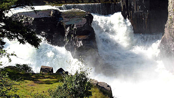 Nature, Rocks, Waterfall, Flow, Foam, Stream, Swift, Impetuous HD wallpaper