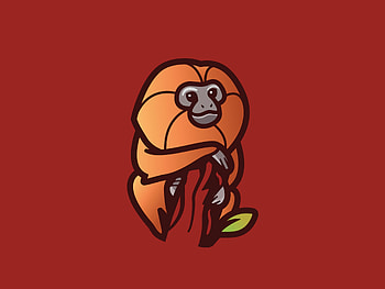 Art, Vector, Minimalism, Branch, Monkey HD wallpaper
