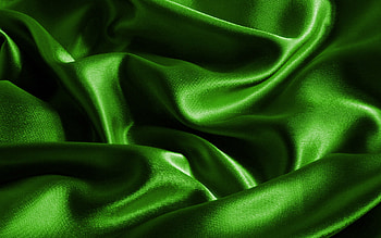 Green satin texture, Wavy fabric, Silk background, Macro shot HD wallpaper
