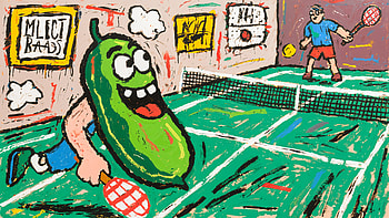 Pickleball Showdown: Smash & Dink in Vibrant Action!, pickle, Paddle, player HD wallpaper