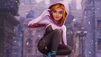 Art Gwen Stacy, gwen-stacy, superheroes, artwork, artist, digital-art, behance HD wallpaper