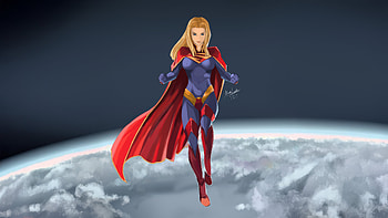 Supergirl Guardian Angel, supergirl, superheroes, artwork, art, digital-art, artstation HD wallpaper