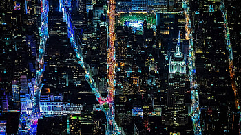 New York Streets, Travels, City buildings, Night HD wallpaper