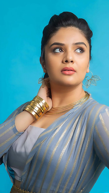 Sreemukhi, telugu actress, anchor, sexy gorgeous HD phone wallpaper