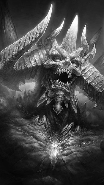 Demon, Evil Skull HD phone wallpaper