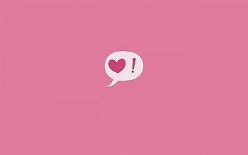 Pink, Minimalism, Heart, Sign, Exclamation HD wallpaper
