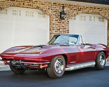 corvette, beautiful, original, red HD wallpaper