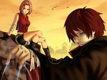 sakura and sasori, other, girls, anime HD wallpaper