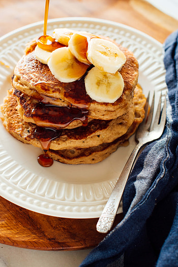Whole wheat banana, Pancakes HD phone wallpaper