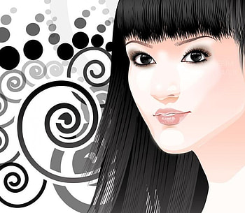 Lady, abstract HD wallpaper