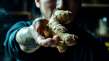 Vibrant Ginger: A Food Delight, food, ginger, cooking, herbs, hand HD wallpaper