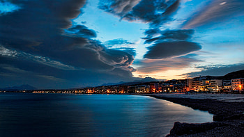 Beach At Night . HD wallpaper