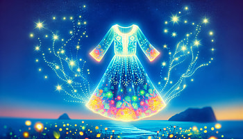 Glowing Summer Dress Fantasy, summer dress, glow, fantasy, ethereal HD wallpaper