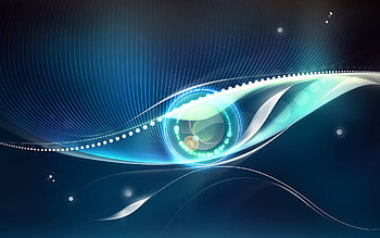 Eye, space, paradise, digital HD wallpaper