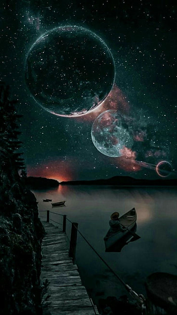 Espacio, conejo, Luna HD phone wallpaper