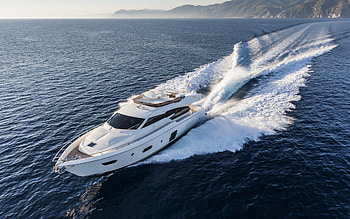 Ferretti 750, Yacht HD wallpaper