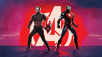 Captain America Iron Man in Avengers Endgame HD wallpaper