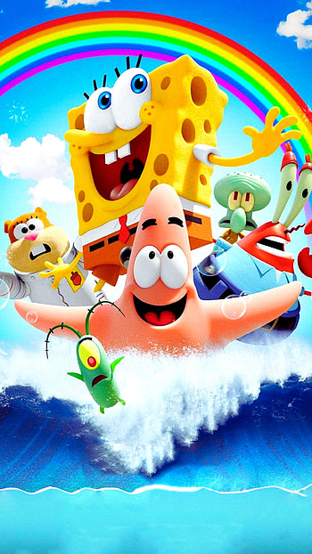 spongebob, characterss, spongebob characters HD phone wallpaper