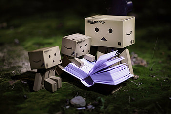 Miscellanea, Miscellaneous, Book, Danbo, Cardboard Robot, Small, Reading HD wallpaper