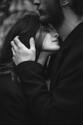 Cute Love Couple Black, Black and White Anime Couple HD phone wallpaper