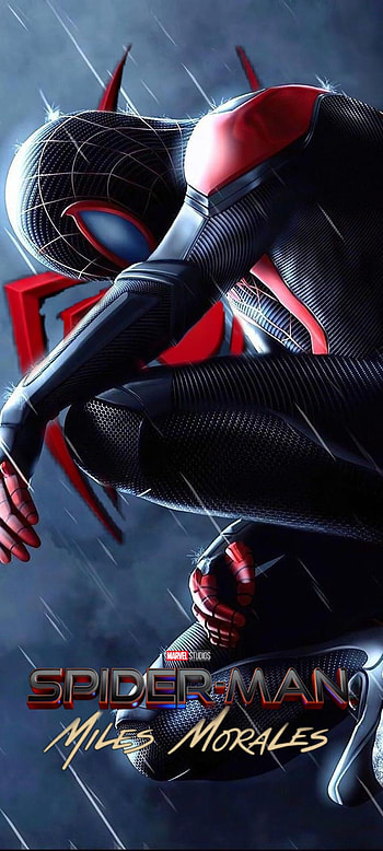 Spider Man miles, motorcycle_accessories, red HD phone wallpaper