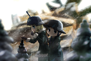 Shoujo Shuumatsu Ryokou, Girls' Last Tour, anime girls, soldier HD wallpaper