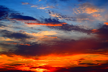 Nature, Sunset, Sky, Clouds, Bright, Sunlight HD wallpaper