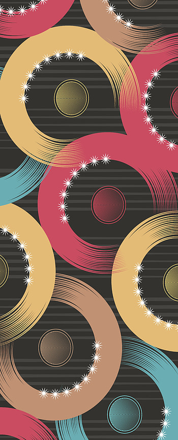 Colorful, circles, art HD phone wallpaper