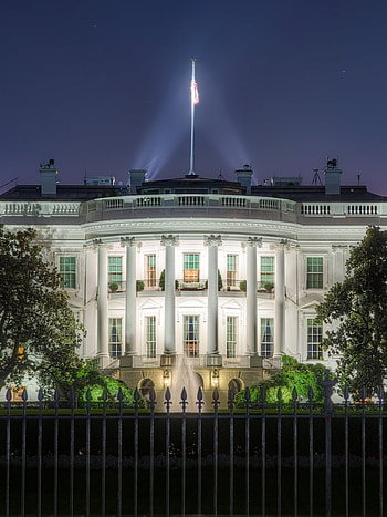 Night view, White House HD phone wallpaper