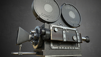 Old film camera, Vintage cinematography, Artstation creation, Film equipment HD wallpaper