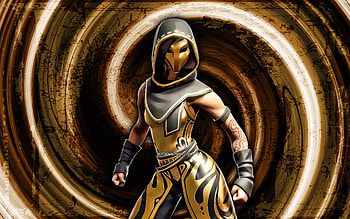 Sandstorm, brown grunge background, Fortnite, vortex, Fortnite characters, Sandstorm Skin, Fortnite Battle Royale, Sandstorm Fortnite HD wallpaper