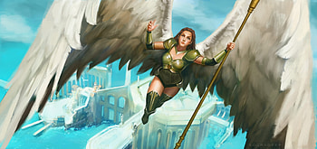 Angel, view from the top, blue, wings, souradeep, fantasy, girl, sinha HD wallpaper