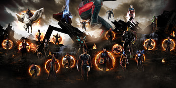 Avengers Endgame Final Battle Scene, avengers-endgame, 2019-movies, movies, superheroes, deviantart, artwork HD wallpaper