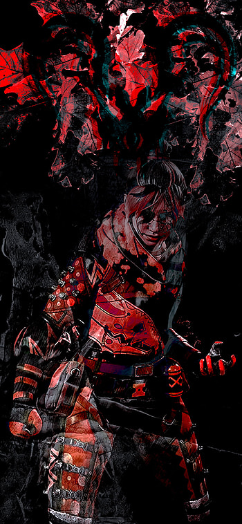 Wraith, aesthetic, red, art, gaming, glitch, dark, games, aoex, apex legends, apex HD phone wallpaper