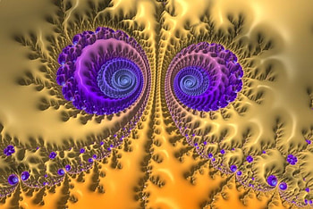 3D EYE'S, eyes, fractal, abstract, 3d HD wallpaper