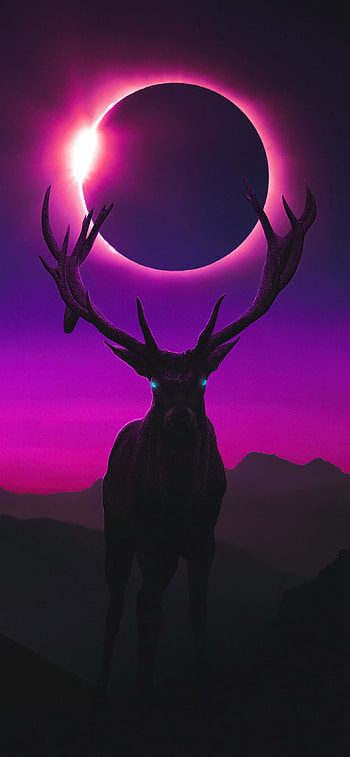 Reindeer from another planet, XS Max HD phone wallpaper