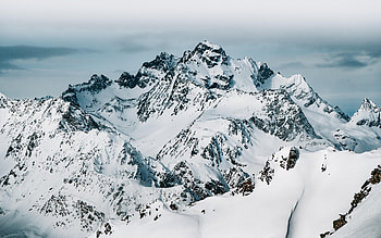 Winter, Nature, Snow, Mountain, Vertex, Top HD wallpaper