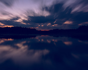 Nature, Rivers, Trees, Sky, Twilight, Reflection, Dusk HD wallpaper