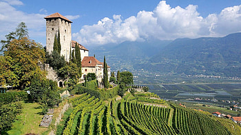 Merano, Italy, dolomites, clouds, building, sky, rd, alps HD wallpaper