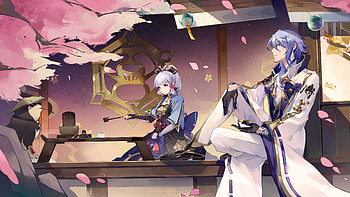 Kamisato Ayaka Kamisato Ayato Genshin Impact HD wallpaper