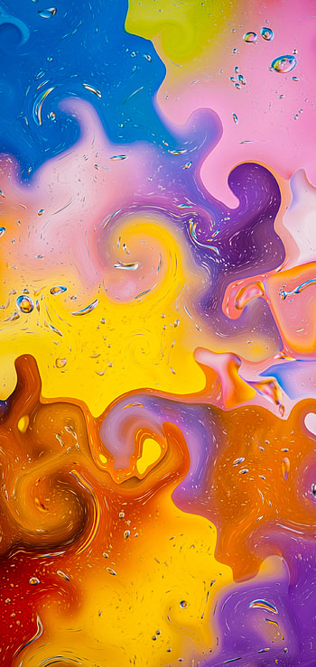 Color Flow, orange, art HD phone wallpaper