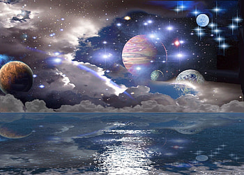Abstract, Fantasy, Planets, Shine, Light, Surface HD wallpaper